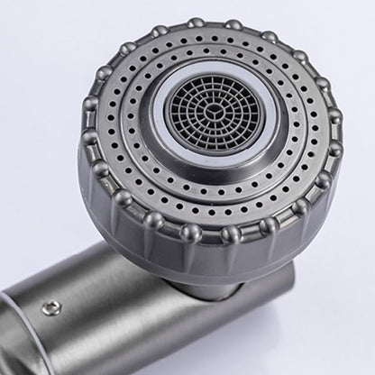 Skorter | Contemporary Centerset Faucet Lever Handles Low Arc Stainless Steel Faucet