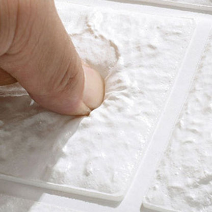 Skorter | 3D Faux-Brick Wall Panel Peel and Press Foam Living Room Waterproof Wall Ceiling