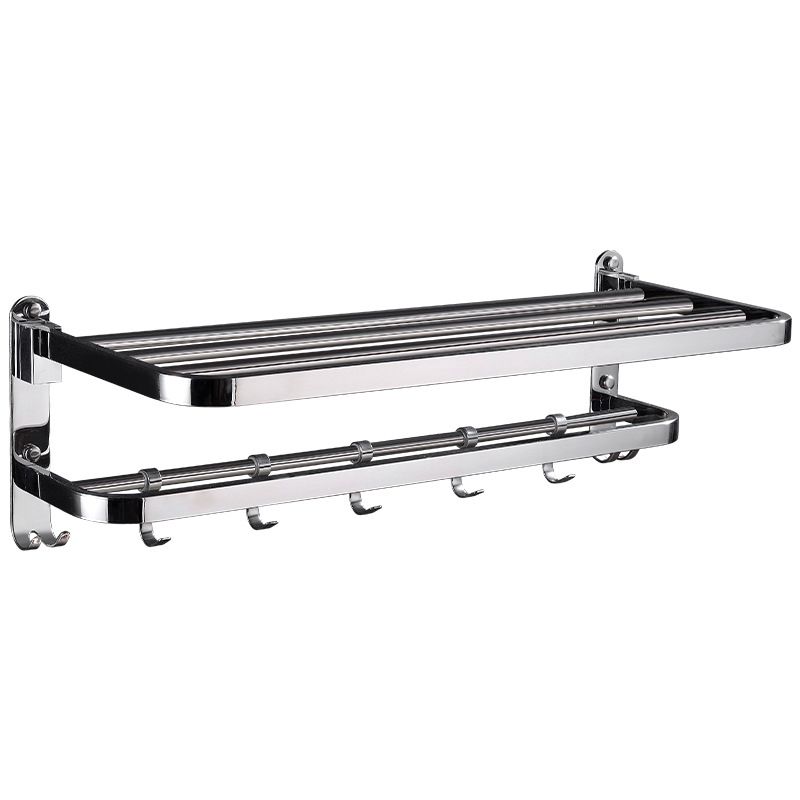 Skorter | Chrome Modern Bathroom Hardware Set Stainless Steel Towel Hook/Towel Bar & Bath Shelf
