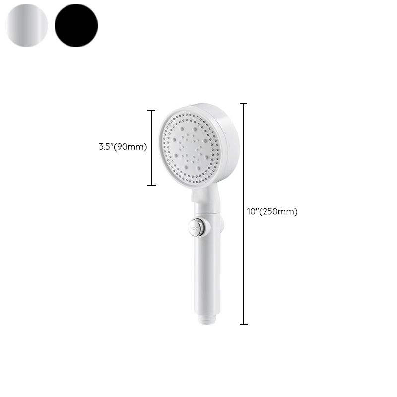 Skorter | 5 Sprays Shower Head Round Wall Mounted Plastic Wall Connector Holder Handheld Shower Head