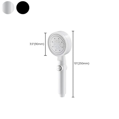 Skorter | 5 Sprays Shower Head Round Wall Mounted Plastic Wall Connector Holder Handheld Shower Head