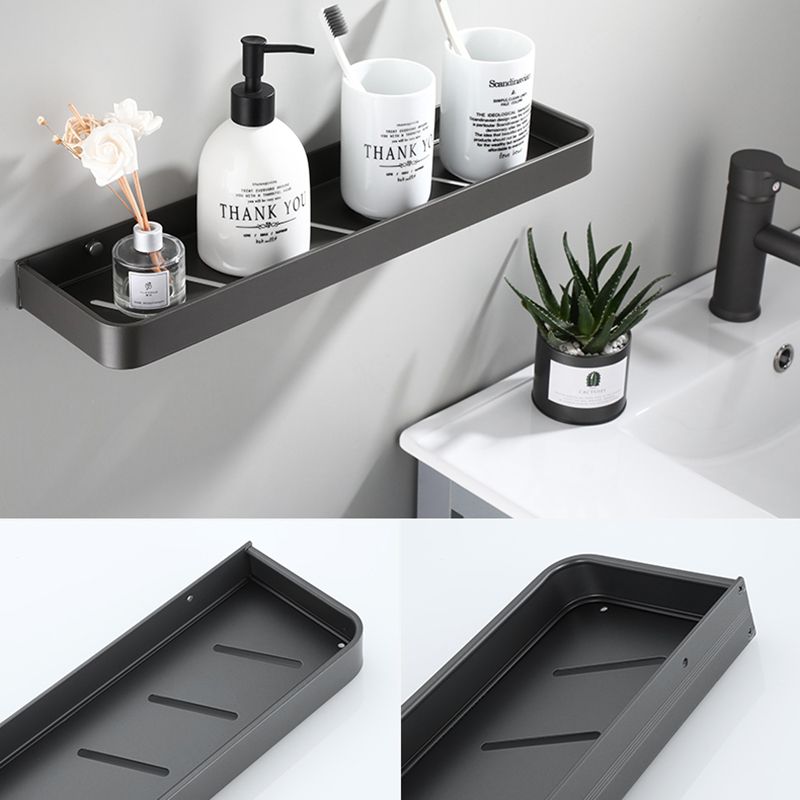 Skorter | Contemporary bathroom accessories single piece or in a set made of gray metal