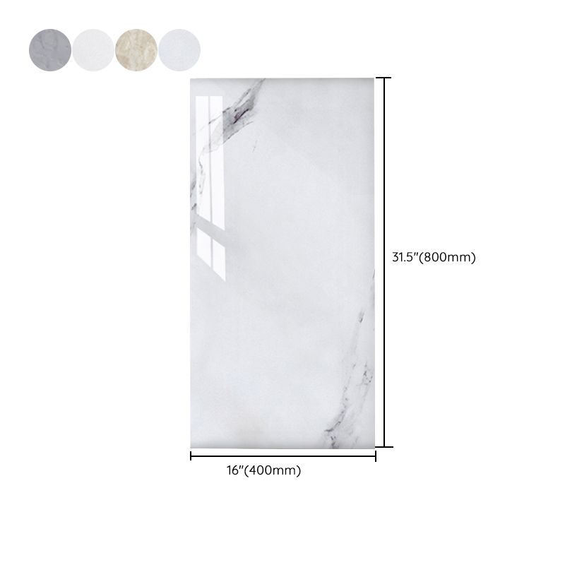 Skorter | Bathroom single tile marble pattern peel-and-stick tiles backing plate
