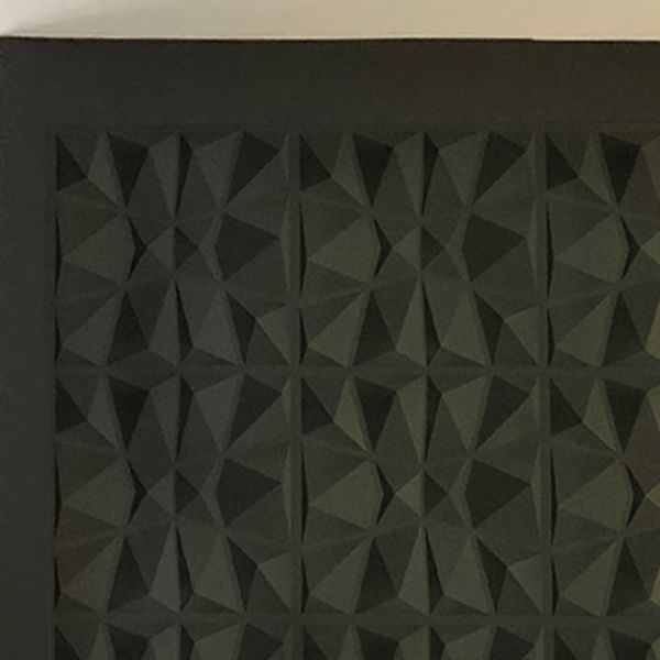 Skorter | Modern Zinc Back Wall Panel Smooth Upholstered Wall Ceiling in Black and White