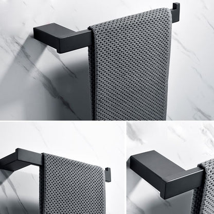 Skorter | 5-piece Modernism Bathroom Accessory Set in Matte Black Stainless Steel