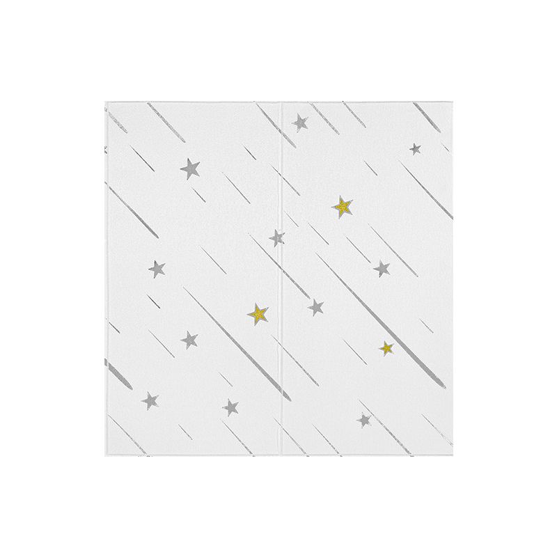 Skorter | Contemporary Wall Ceiling Cartoon Print Peel and Stick Waterproof Wall Panel