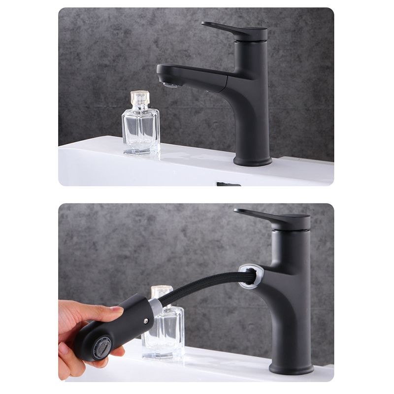 Skorter | Contemporary Basin Faucet Copper Pure Color Single Lever Retractable Basin Faucet