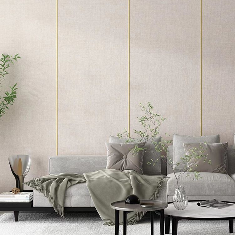 Skorter | Contemporary Style Wall Panel Linen Living Space Peel and Stick Wall Covering