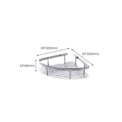 Skorter | Contemporary bathroom accessory set made of aluminum with towel holder/bath shelf