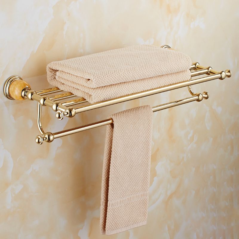 Skorter | Contemporary brushed brass bathroom accessories as a single piece or as a set