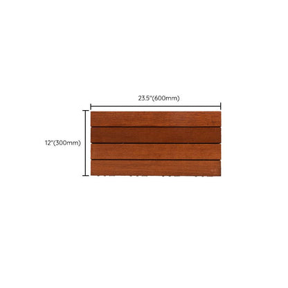 Skorter | 4-Slat Wood Deck/Patio Floor Tiles Interlocking Installation Floor Tiles
