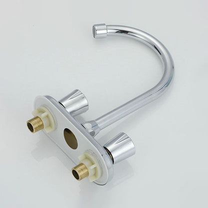 Skorter | Button handle central faucet Contemporary design sink faucet 2-hole faucet for the bathroom