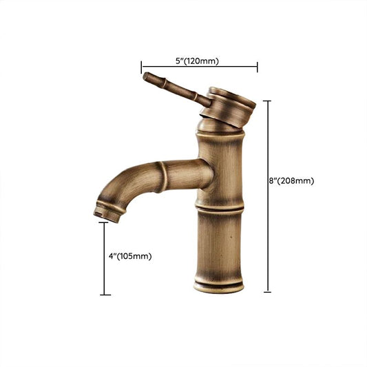 Skorter | Brass Country Basin Faucet Single Hole Sink Faucet for Bathroom