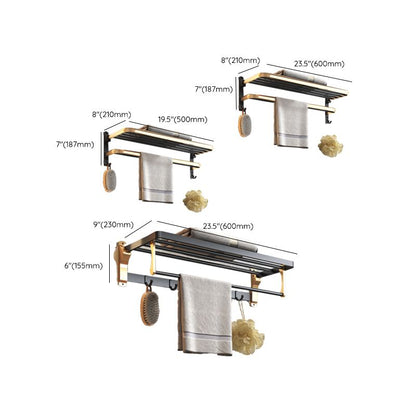 Skorter | Black & Brass Bathroom Set Modern Style Bathroom Accessories As Individual Piece Or As Set