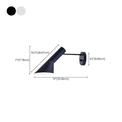 Skorter | Industriell vägglampa konisk vägglampa med aluminiumskärm