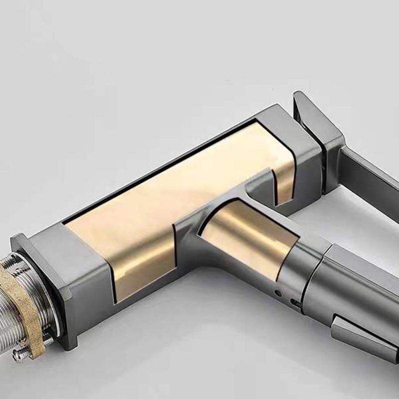 Skorter | Contemporary Basin Mixer Lever Handles Low Arc Copper Basin Mixer