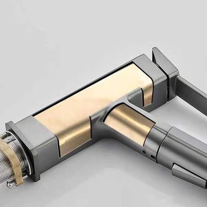 Skorter | Contemporary Basin Mixer Lever Handles Low Arc Copper Basin Mixer