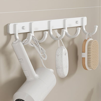 Skorter | Contemporary Bathroom Hardware Set in White with Bath Shelf/Towel Holder/Paper Holder