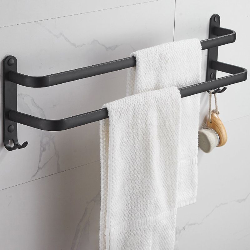 Skorter | Modern black aluminum bathroom furniture set towel bar bathroom fittings