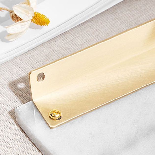 Skorter | 2-piece marble bathroom shelf brass bathroom accessory set in white/green