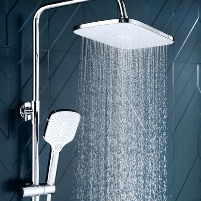 Skorter | Modern Bathroom Standard Showerhead Rainfall Square Ceiling Mounted Showerhead