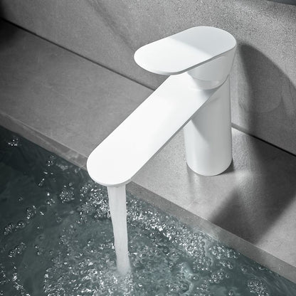 Skorter | Bathroom Sink Faucet Lever Handle Brass Single Color Bathroom Faucet