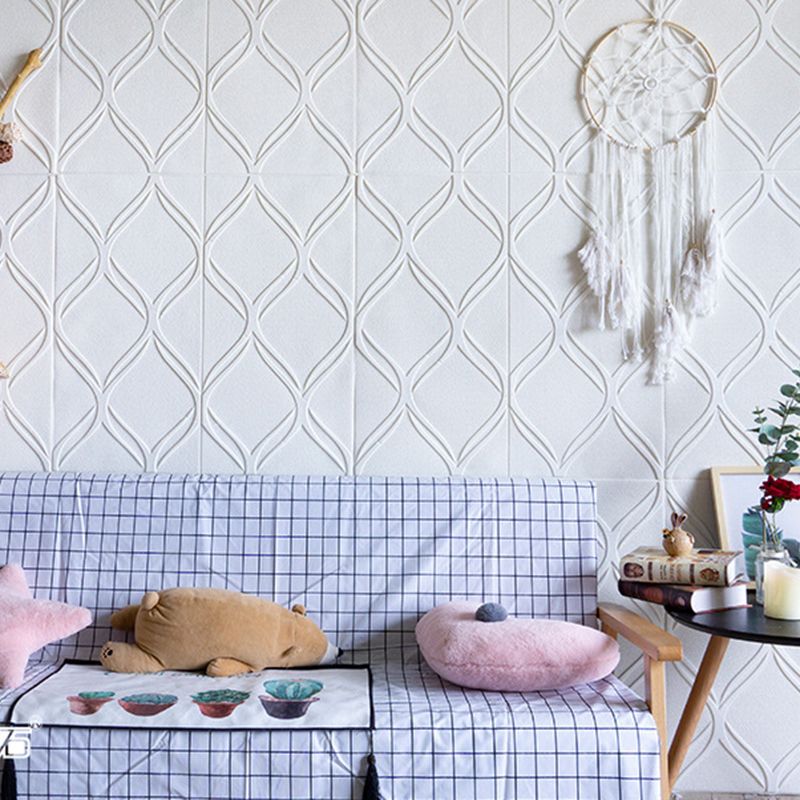 Skorter | Contemporary waterproof wall planks striped brick bedroom wall panels