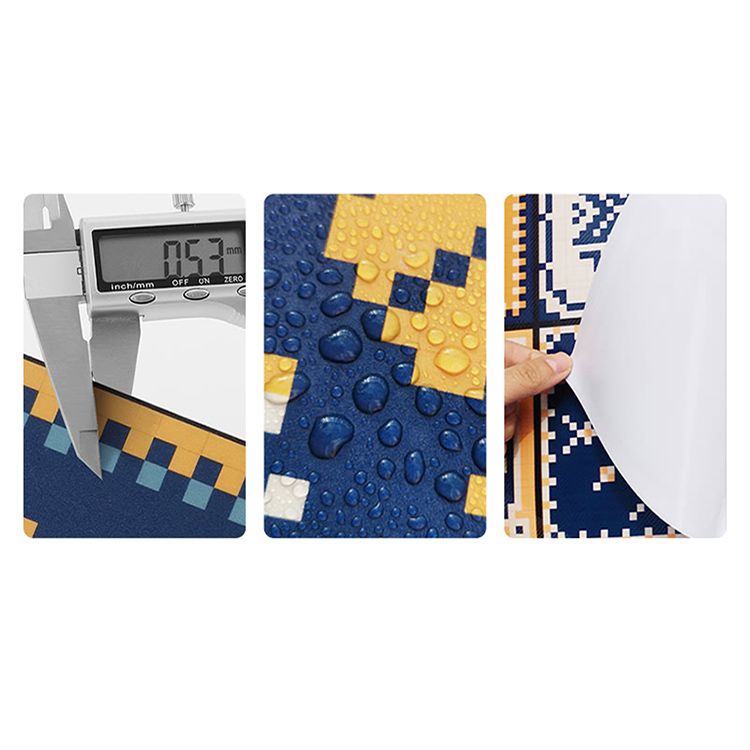 Skorter | Brown non-slip floor tile 30 cm x 60 cm brick effect single tile PVC