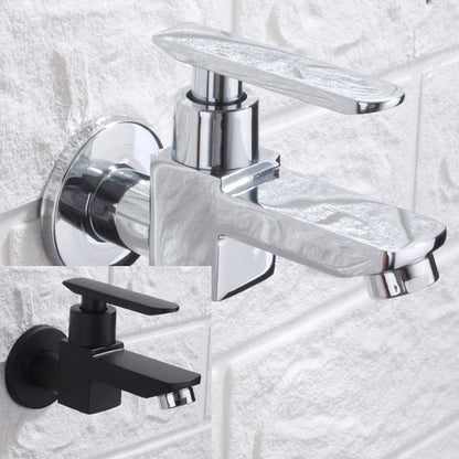 Skorter | Contemporary Wall Mounted Bathroom Faucet Lever Handles Solid Brass Faucet
