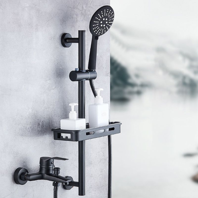 Skorter | Brass Wall-Mounted Shower System Single Handle Shower with Lever Handle