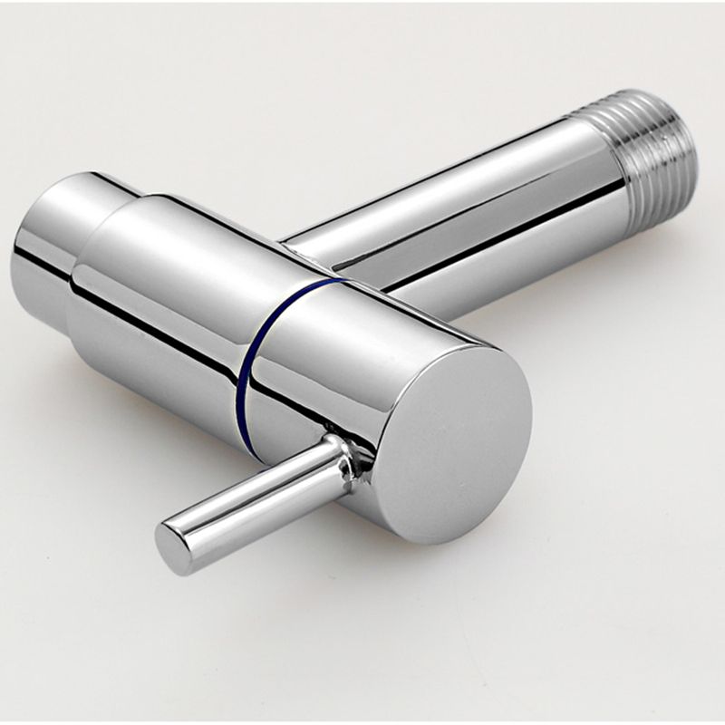 Skorter | Contemporary Wall-Mounted Bathroom Faucet Single Hole Low Arc Solid Brass Circular Faucet