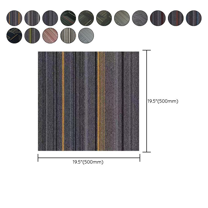 Skorter | Dark Color Level Loop Carpet Tile Non-Slip Self-Adhesive Indoor Office Carpet Tiles