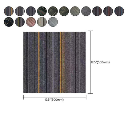 Skorter | Dark Color Level Loop Carpet Tile Non-Slip Self-Adhesive Indoor Office Carpet Tiles