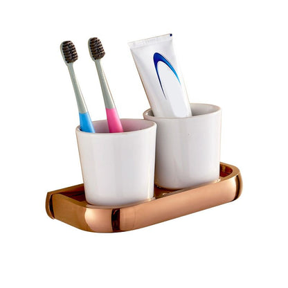 Skorter | 6-piece Bathroom Accessory Set Vintage Brass Bath Hardware Set