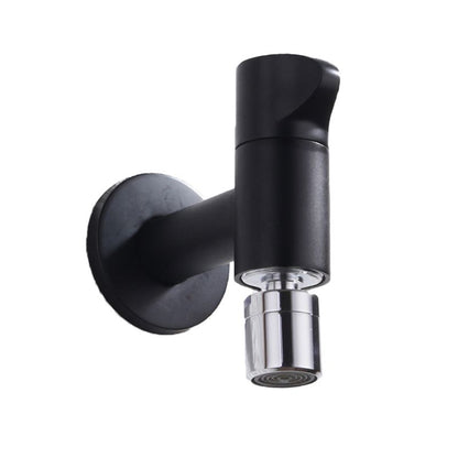 Skorter | Contemporary Wall Mounted Bathroom Faucet Knob Handle Solid Brass Round Faucet