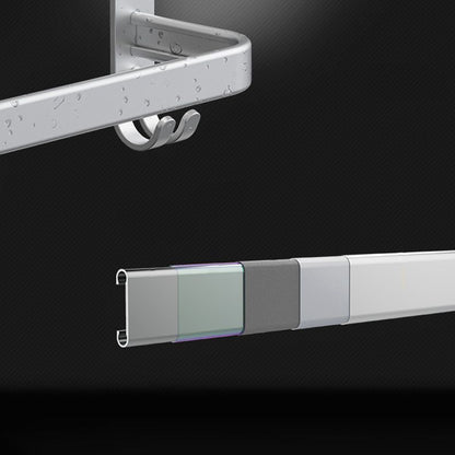 Skorter | 7-piece Bathroom Accessory Set Modern Aluminum Bathroom Set in Silver