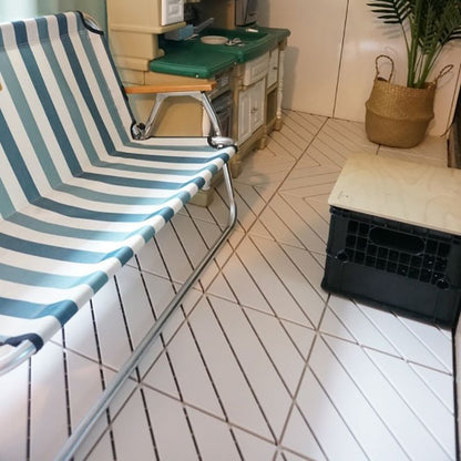 Skorter | 4-Slat 12" X 12" PVC Floor Tiles Connection Installation Floor Tiles