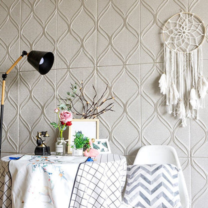 Skorter | Contemporary waterproof wall planks striped brick bedroom wall panels