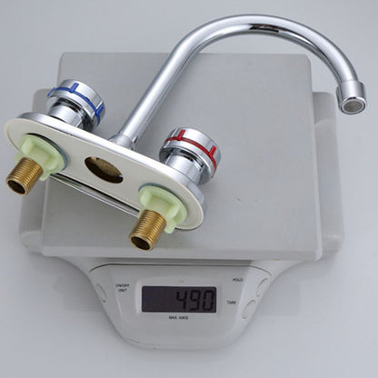 Skorter | 1or2-Handle Brushed Nickel Widespread Faucet 2 Hole Center Set Sink Faucet