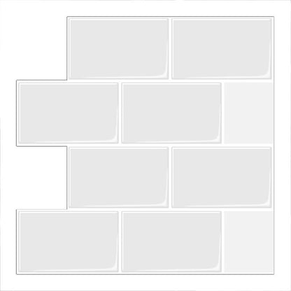 Skorter | PVC Subway Tile Wallpaper Waterproof Peel and Stick Splashback Tile