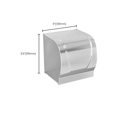 Skorter | Chrome/Black Classic Bathroom Accessories Set Modern Bath Shelf/Towel Bar & Paper Holder