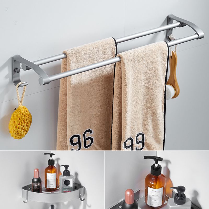 Skorter | 6-piece contemporary bathroom accessory set bathroom shelf/towel bar paper holder included