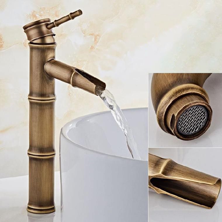 Skorter | Brass Country Basin Faucet Single Hole Sink Faucet for Bathroom