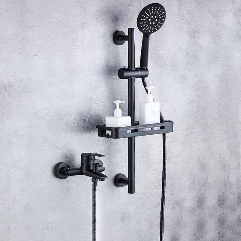 Skorter | Brass Wall-mounted Shower System Single Handle Shower with Lever Handle