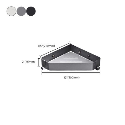 Skorter | 2-piece stainless steel bathroom accessory set 30 cm W triangular bathroom shelf