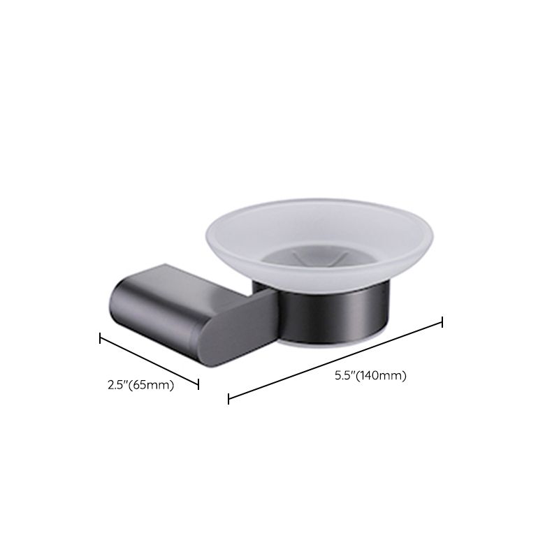 Skorter | Dark Gray Modern Bathroom Accessory Set Stainless Steel Bathroom Accessory Set