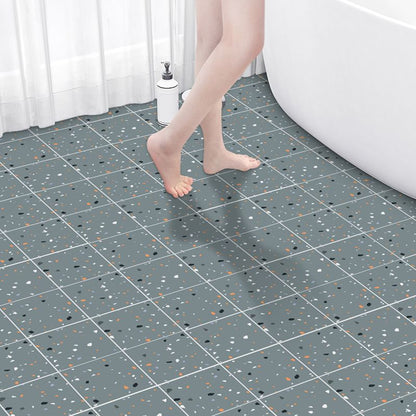 Skorter | Bathroom Square PVC Flooring 24" x 118" x 4mm Peel and Stick Vinyl Flooring