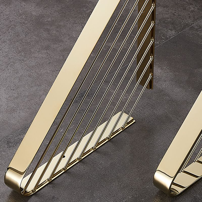 Skorter | 2-piece modern bathroom accessory set, polished chrome/gold, bathroom shelf