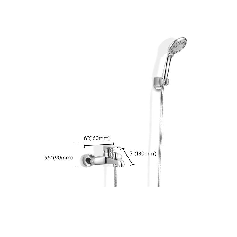 Skorter | Bathroom Bathtub Pull-Out Wall-Mounted Hand Shower Fixed Bathtub Faucet