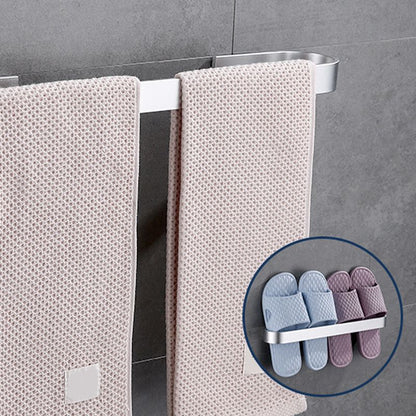 Skorter | Contemporary 2-piece Bathroom Accessory Set Aluminum Stainless Steel Towel Bar